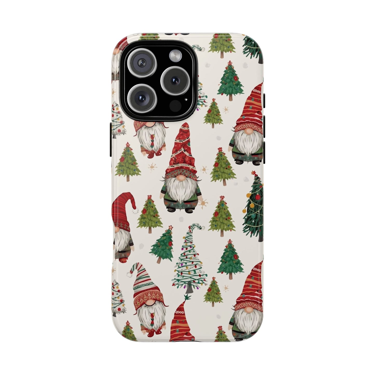 Christmas Gnome Phone Case, Dual Layer Phone Case for Iphone 17, 16, 15, 14, 13, 12, 11 & Samsung