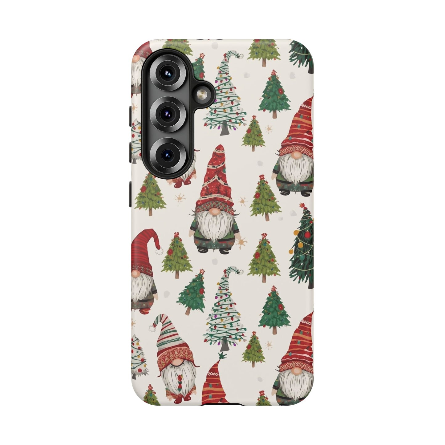 Christmas Gnome Phone Case, Dual Layer Phone Case for Iphone 17, 16, 15, 14, 13, 12, 11 & Samsung