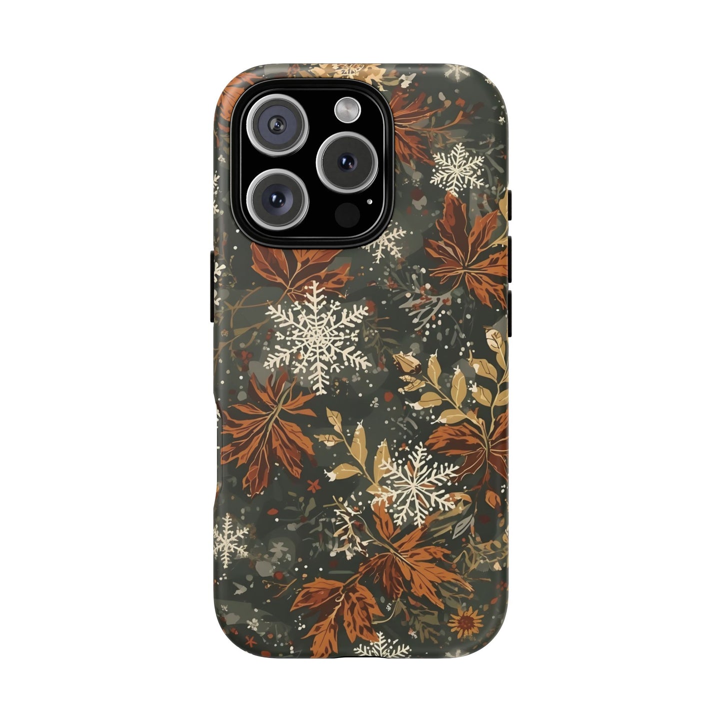 Christmas Phone Case, Autumn Floral Phone Case for Iphone 17, 16, 15, 14, 13, 12, 11 & Samsung
