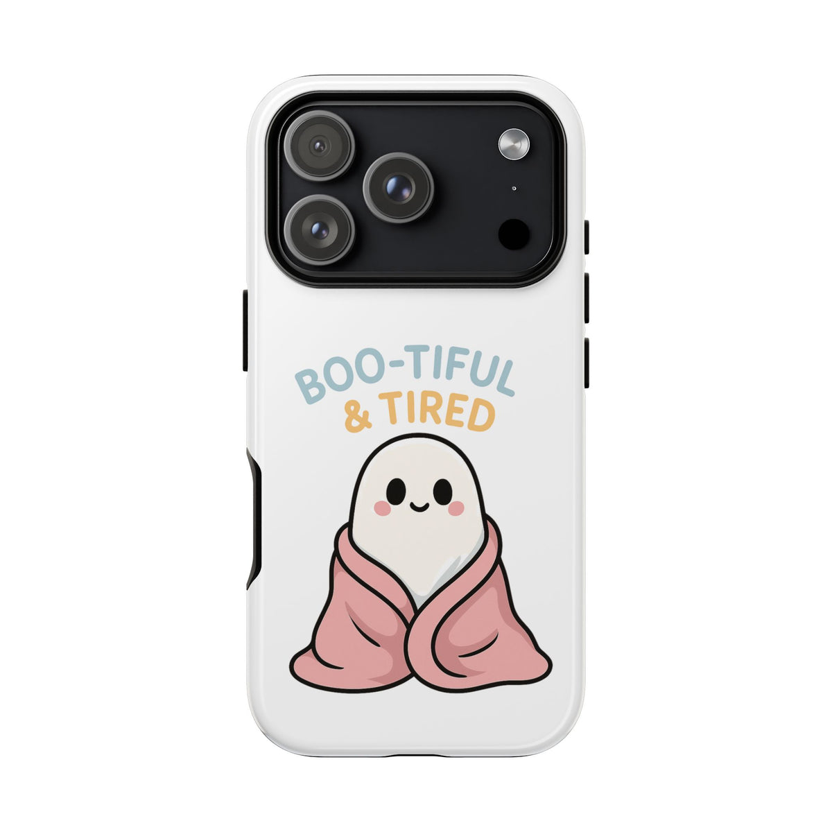 Boo-tiful & Tired Phone Case, Halloween-Themed Design