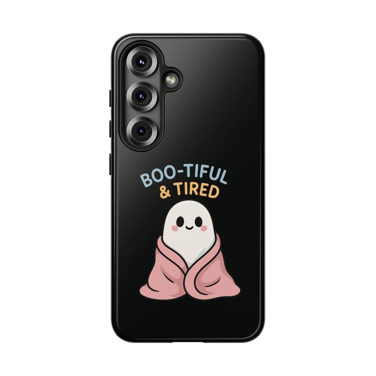 Boo-tiful & Tired Phone Case, Halloween-Themed Design