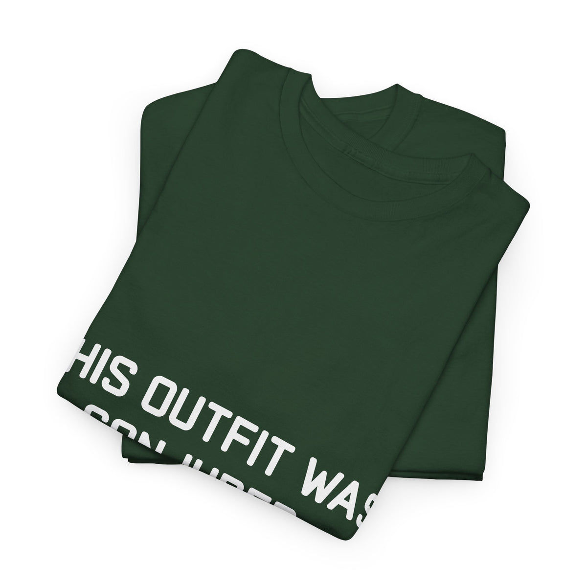 Unisex Heavy Cotton Tee - 'This Outfit Was Conjured, Not Chosen' - Funny Halloween T-shirt