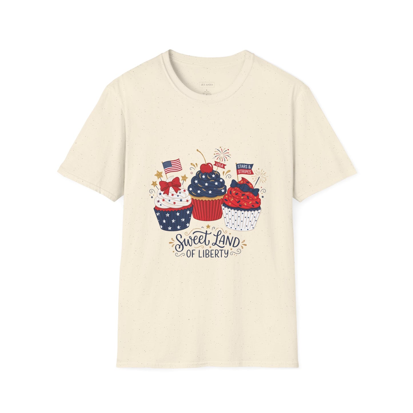 Patriotic Cupcakes T-Shirt — "Sweet Land of Liberty" 4th of July Tee