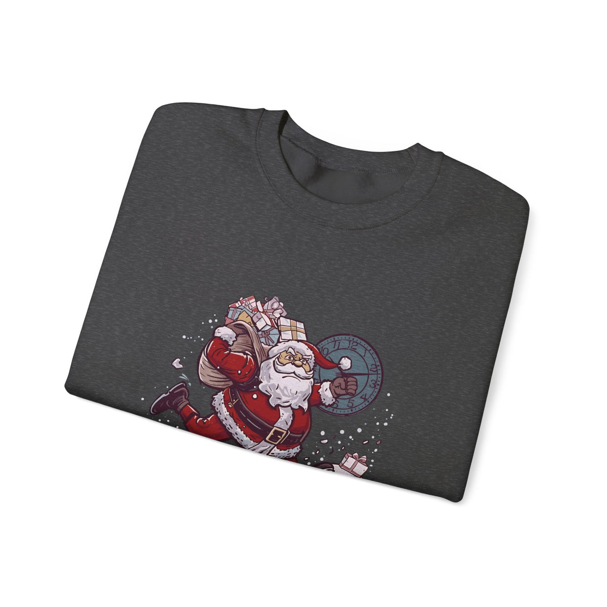 Santa Cardio Sweatshirt - Holiday Funny Gift, Christmas Apparel, Unisex Crewneck, Santa Workout