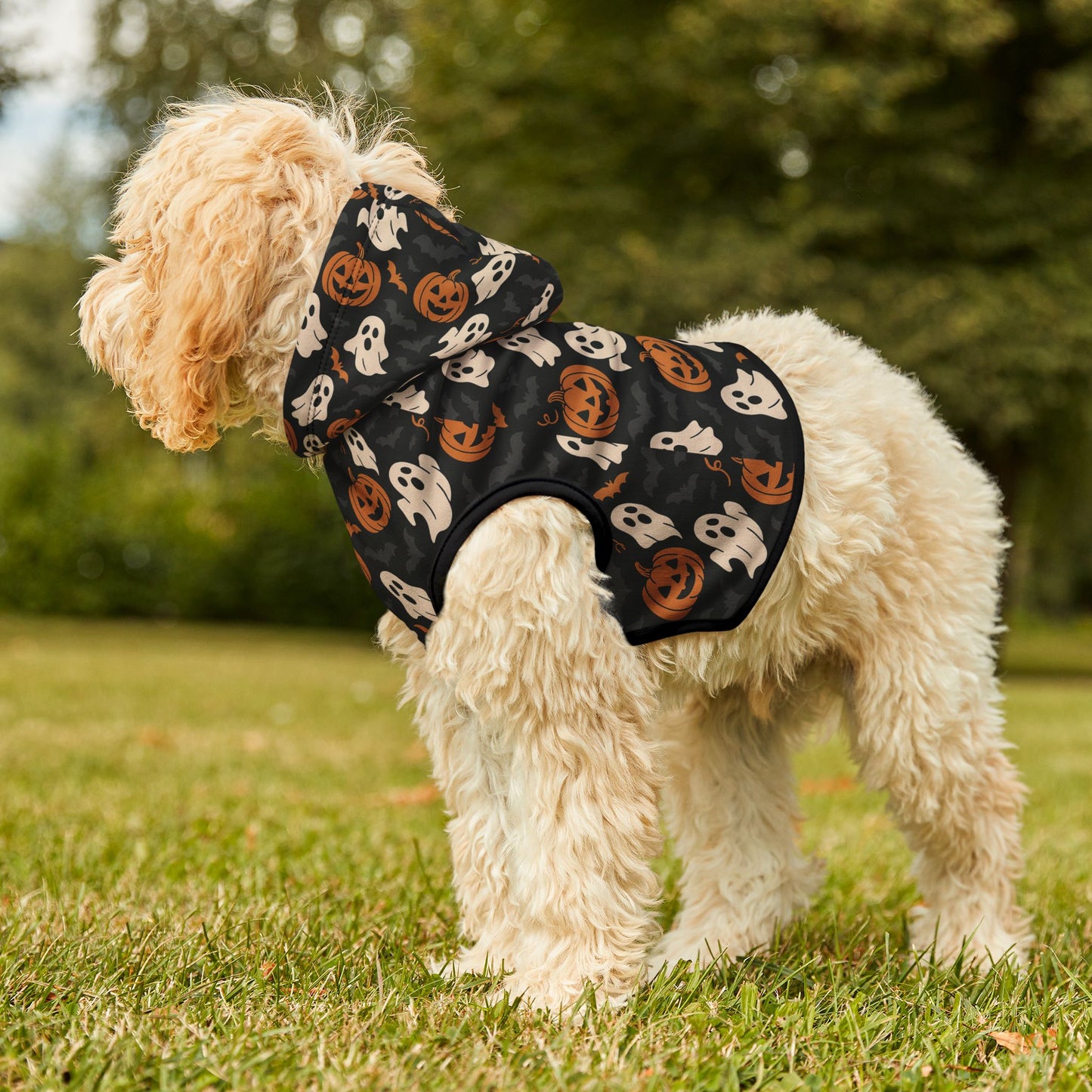 Halloween Pet Hoodie, Cozy Dog Costume, Autumn Pet Apparel, Spooky Pet Wear