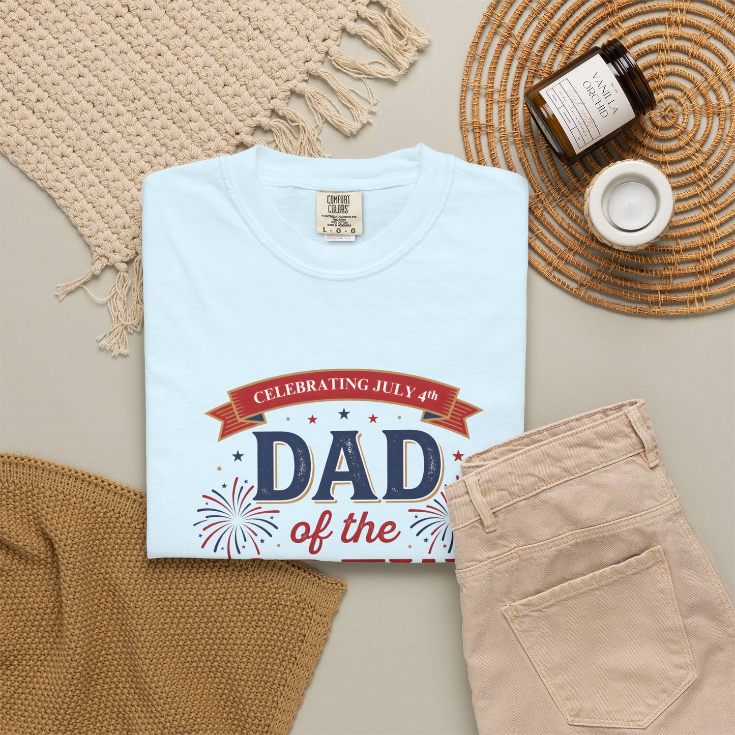 Dad of the Crew T-Shirt — Patriotic 4th of July Tee, Independence Day Shirt