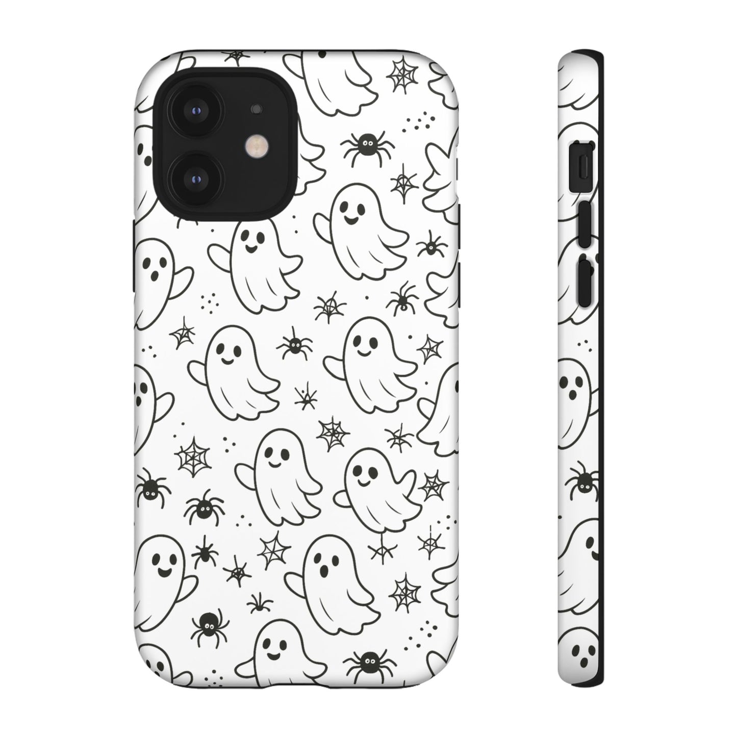 Ghostly Phone Case, Cute Halloween Phone Cover, Tough Phone Case, Spooky Phone Accessory, Ghost Pattern Design