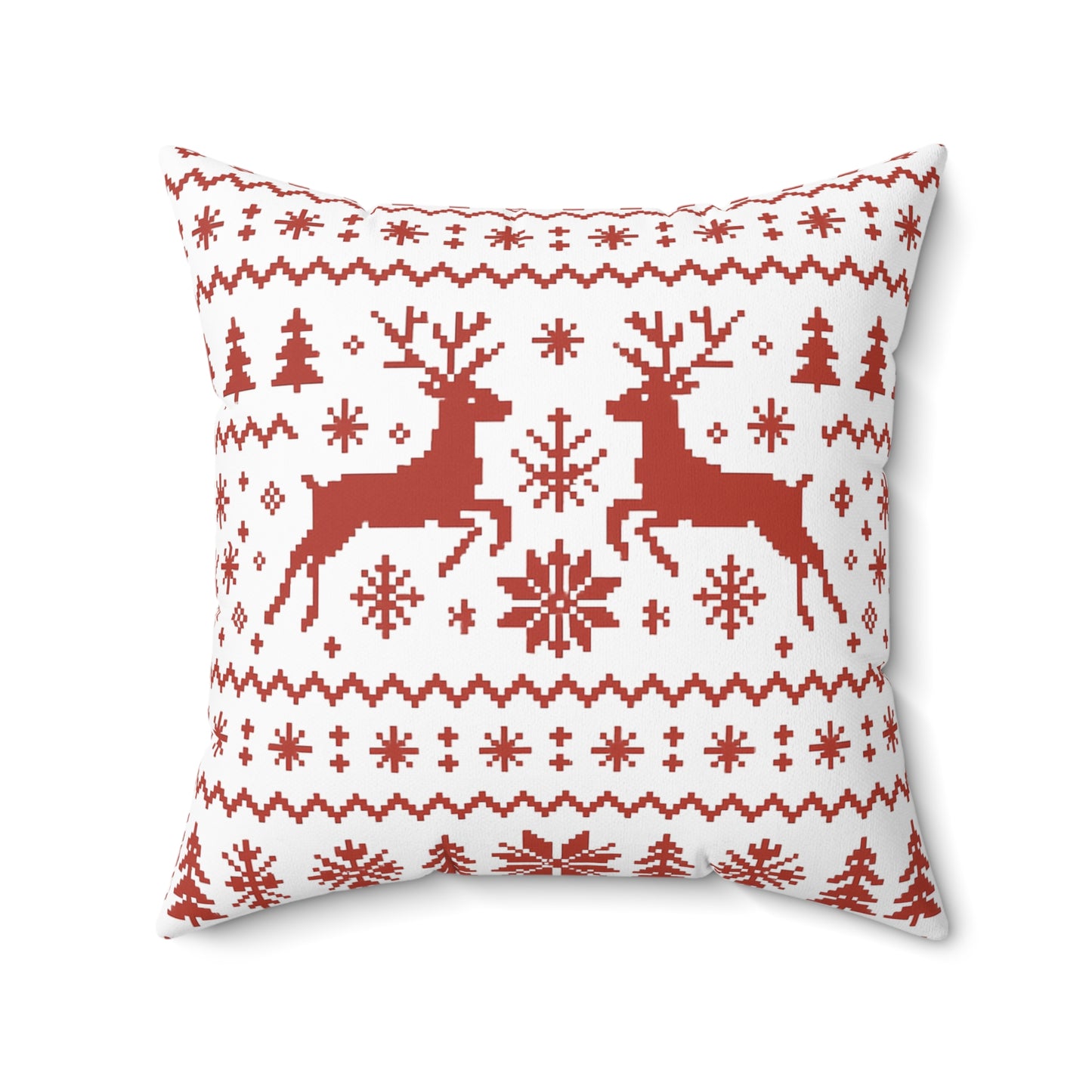 Cozy Christmas Reindeer Pillow, Holiday Decor, Festive Cushion, Winter Home Decoration
