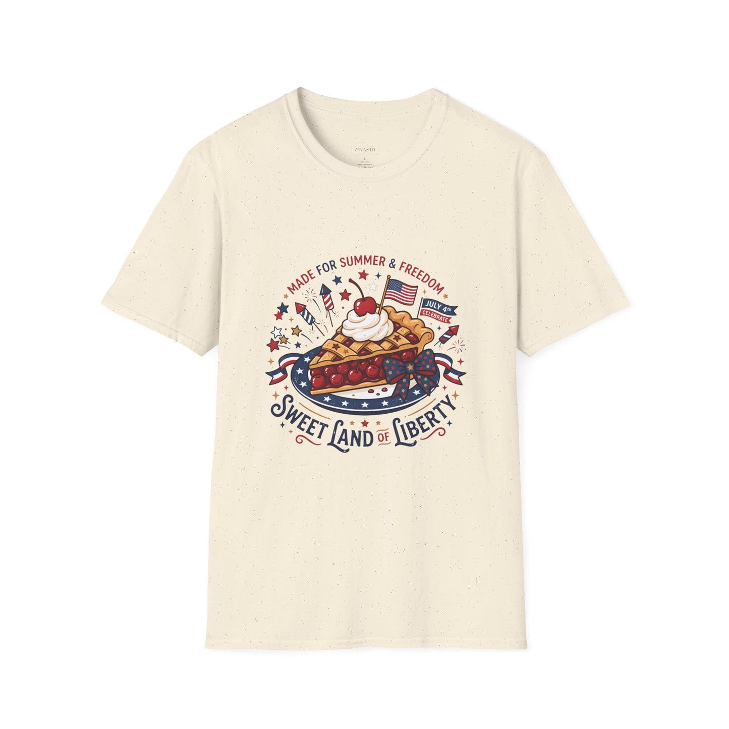 Sweet Land of Liberty Pie T-Shirt — Patriotic 4th of July Dessert Graphic Tee