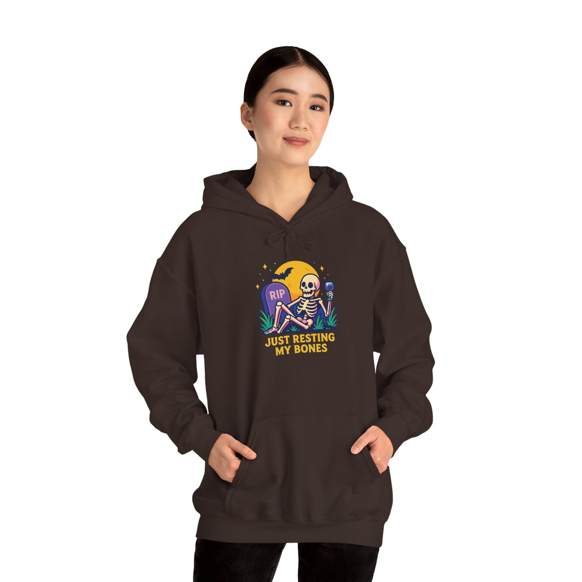 Halloween Skeleton Hoodie, Cozy Unisex Sweatshirt