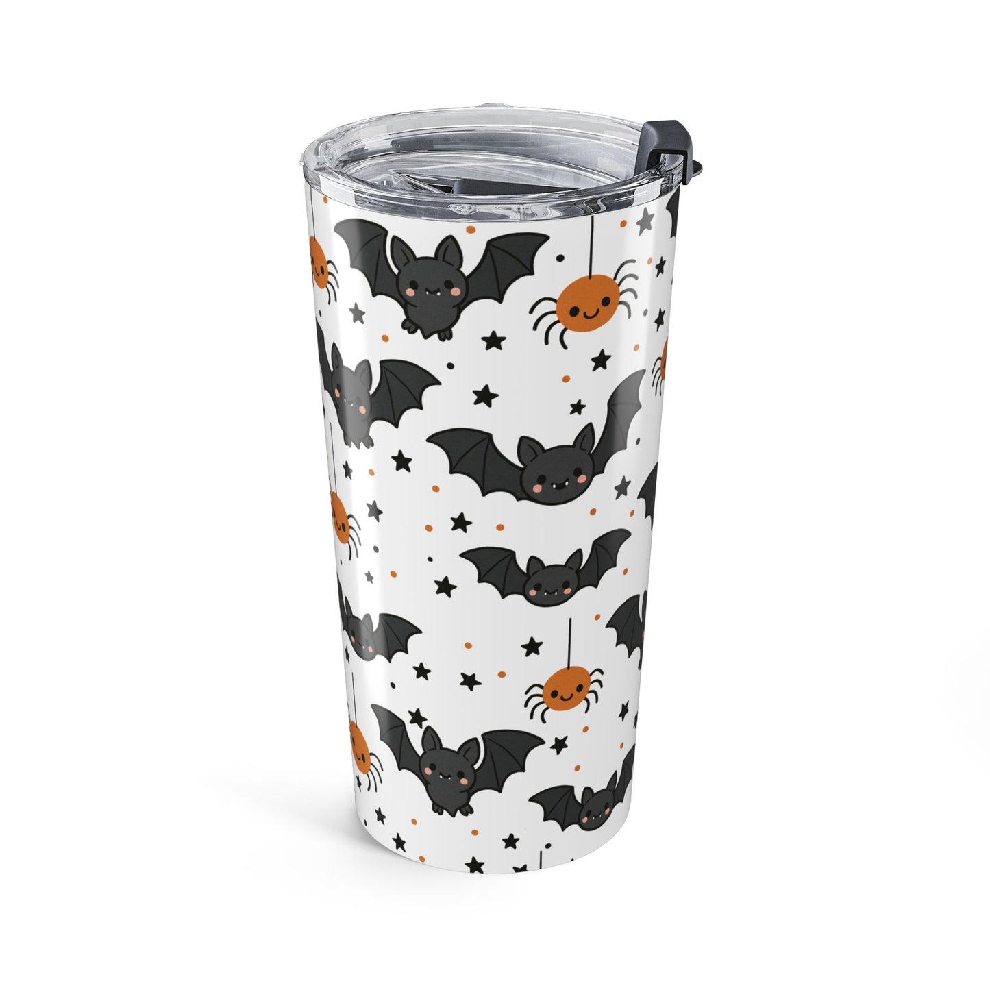 Halloween Tumbler | Cute Bat & Spider Design | Fall Decor, Party Cup