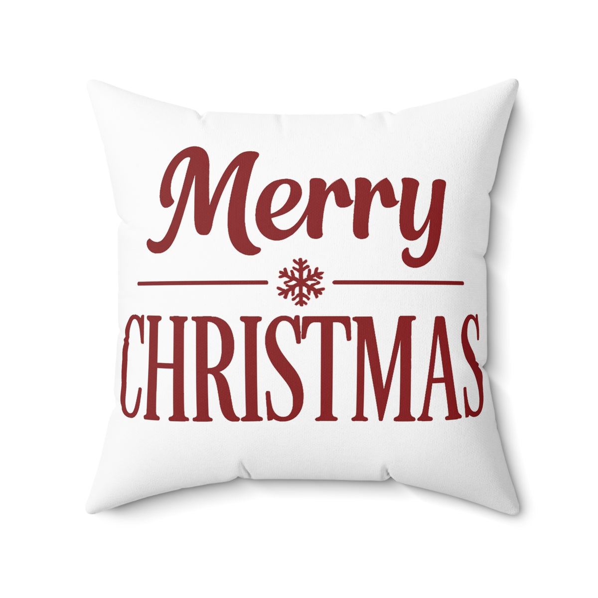 Merry Christmas Decorative Pillow — Festive Holiday Throw Pillow
