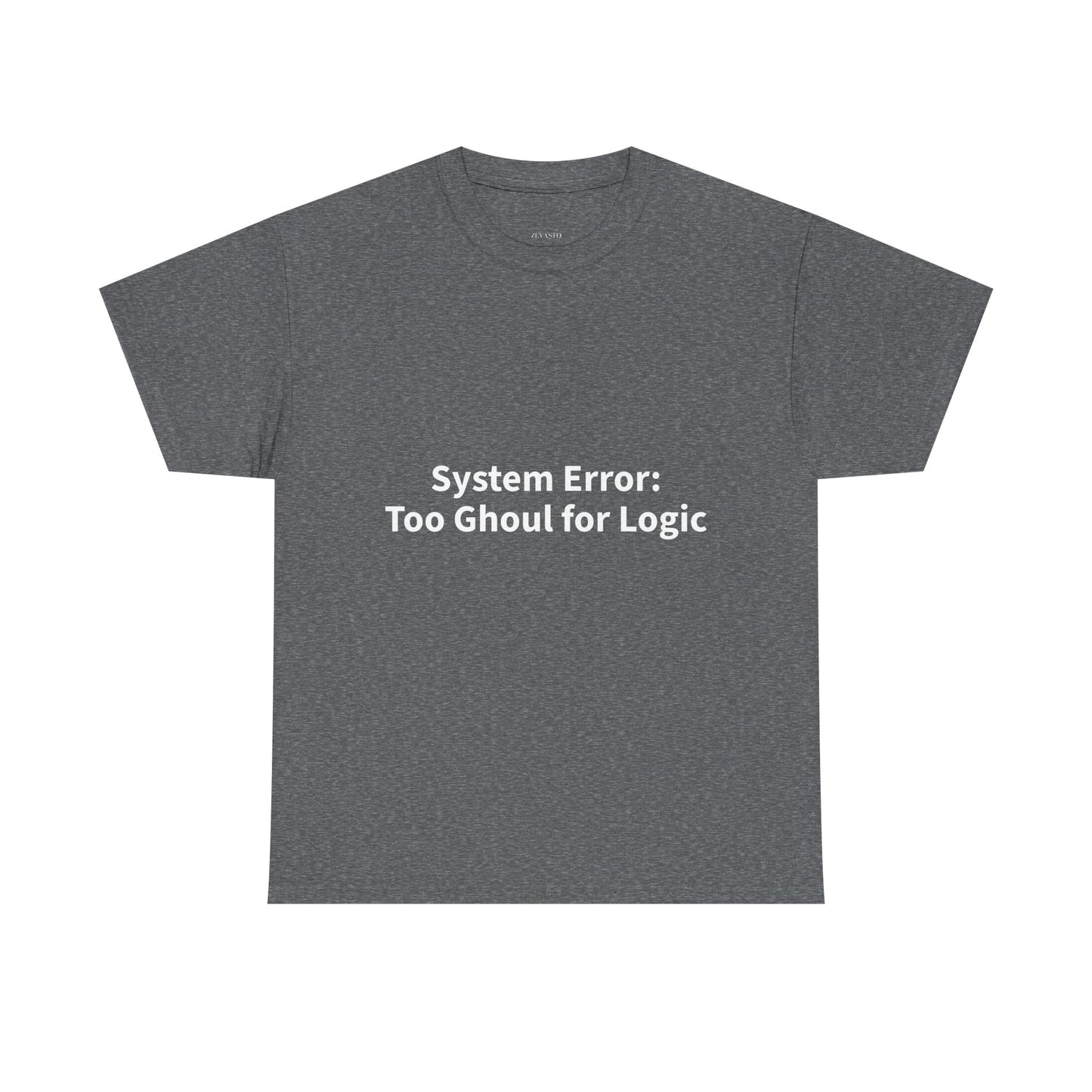 System Error Tee - Unisex Heavy Cotton Shirt, Perfect for Halloween, Geeky Fun