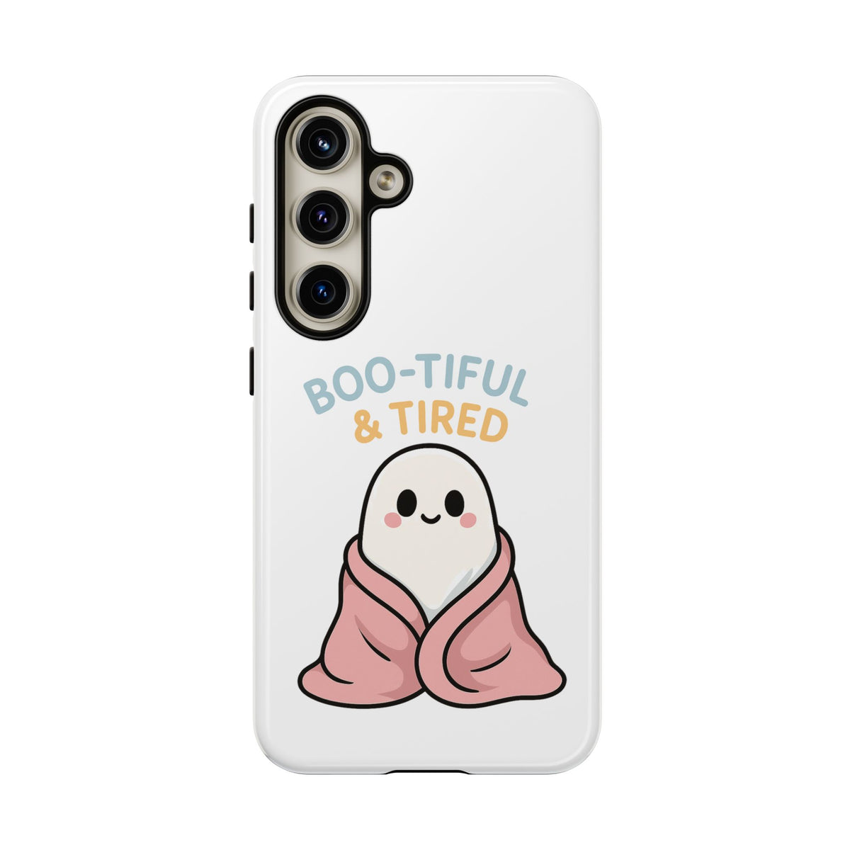 Boo-tiful & Tired Phone Case, Halloween-Themed Design