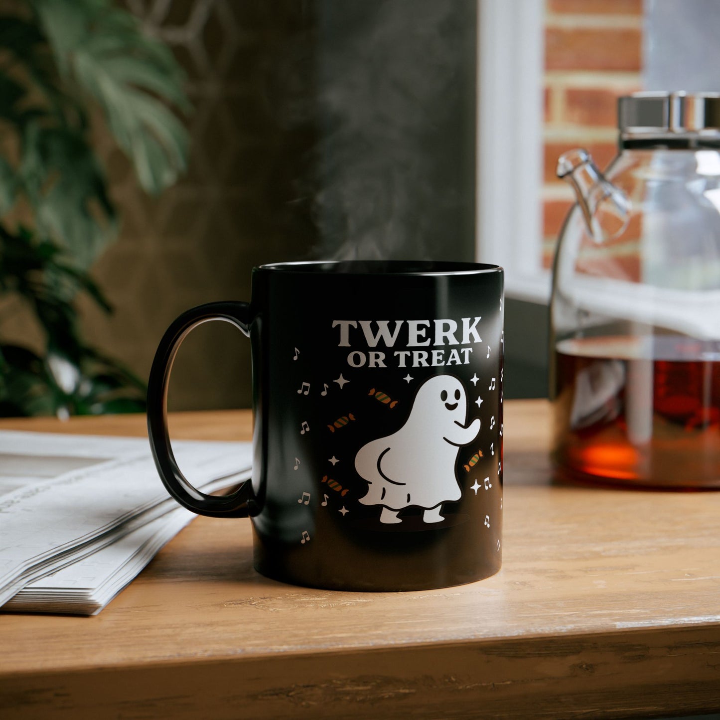 Halloween Twerk or Treat Mug, Funny Ghost Coffee Cup, Spooky Mug, Unique Halloween Decor