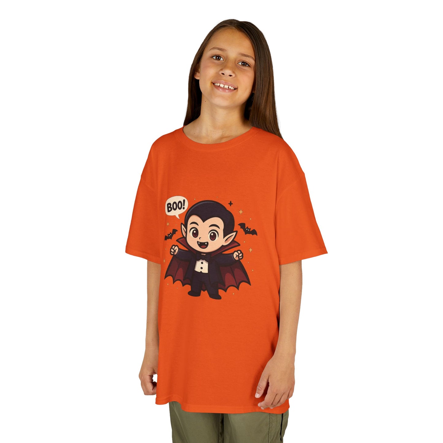 Cute Halloween Kids Tee, Spooky Costume Top, Kids Vampire Shirt, Halloween Party Apparel, Boo Design Tee