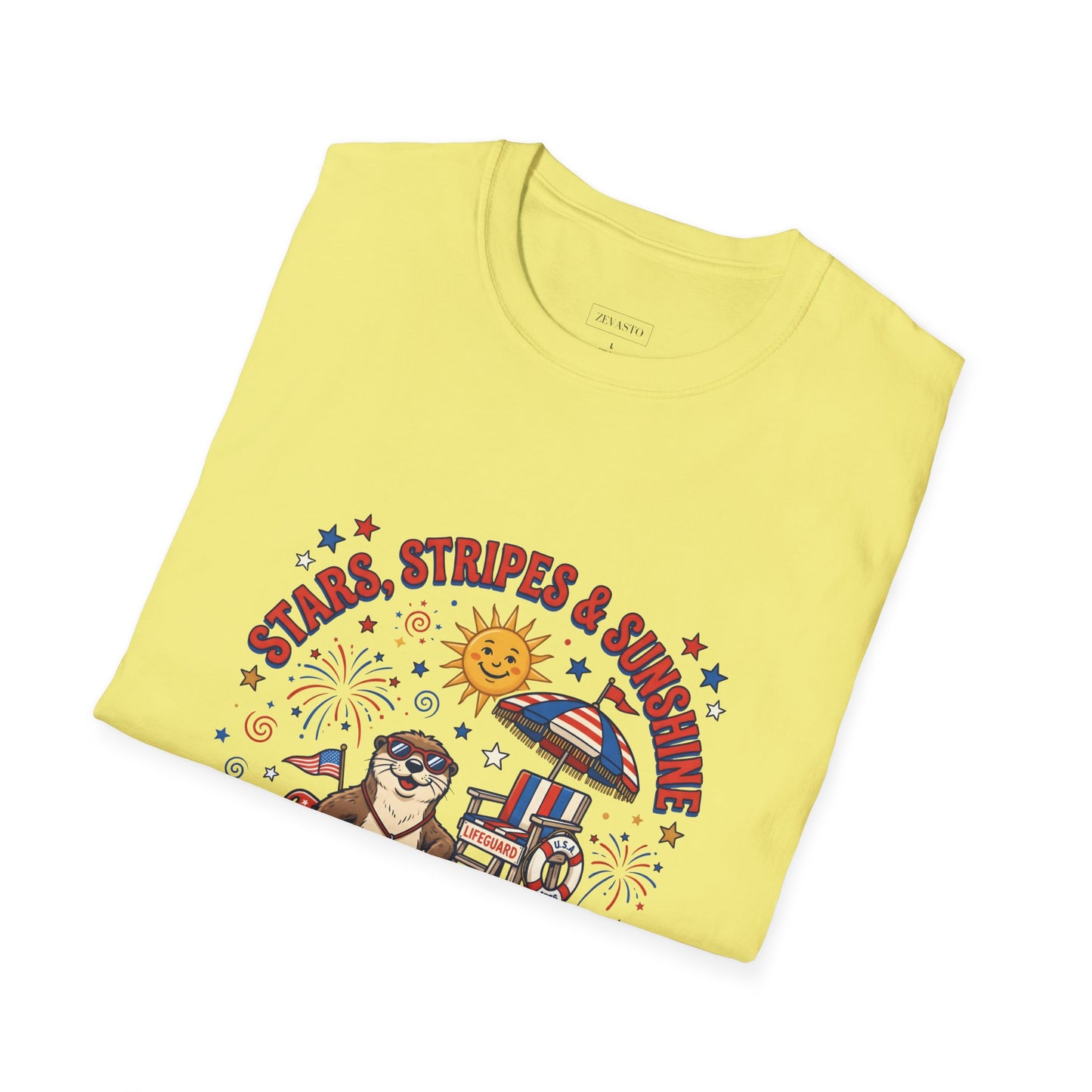 Stars, Stripes & Sunshine T-Shirt — Patriotic 1776–2026 Summer Tee, 4th of July Shirt