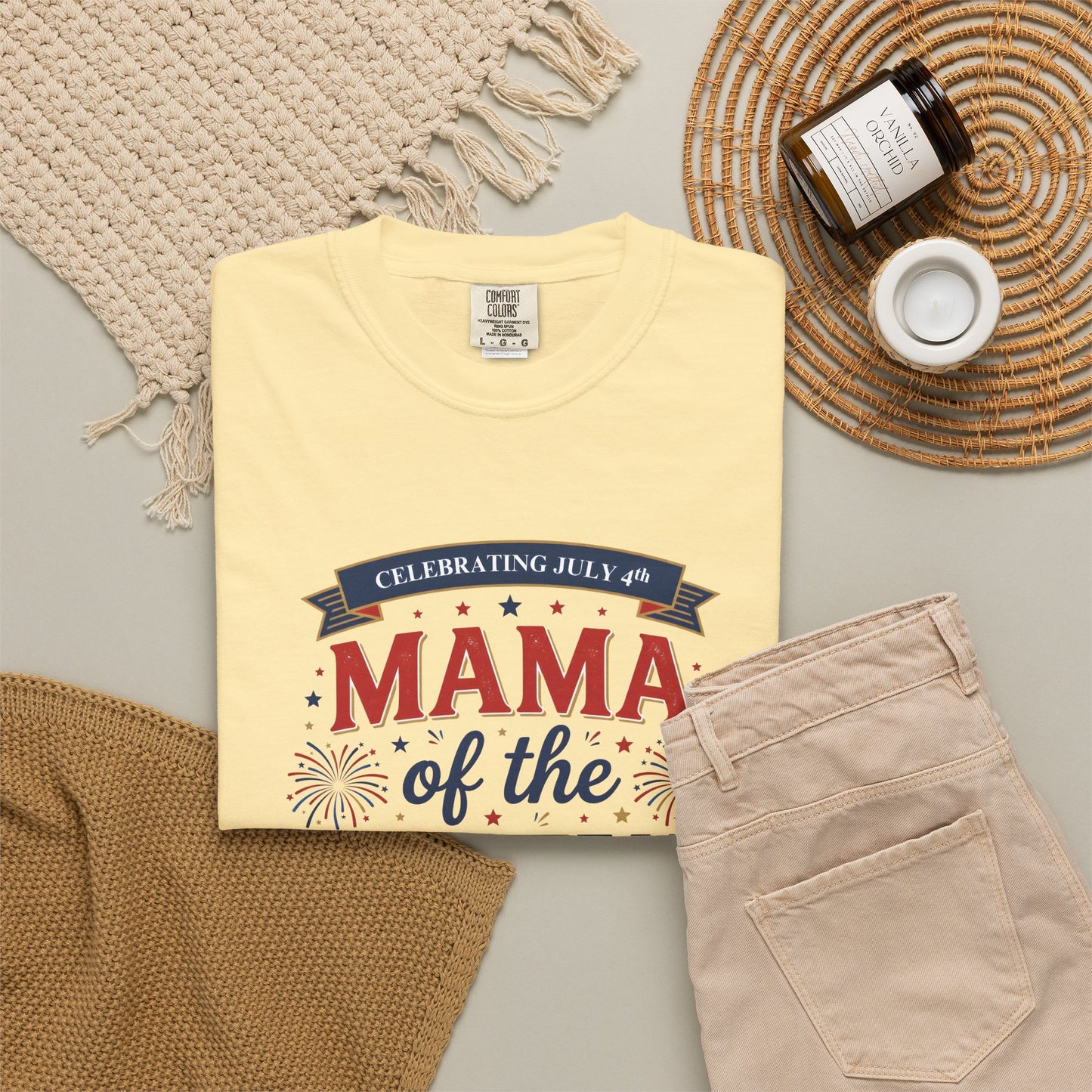 Mama of the Crew T-Shirt — Patriotic 4th of July Tee, Independence Day Shirt