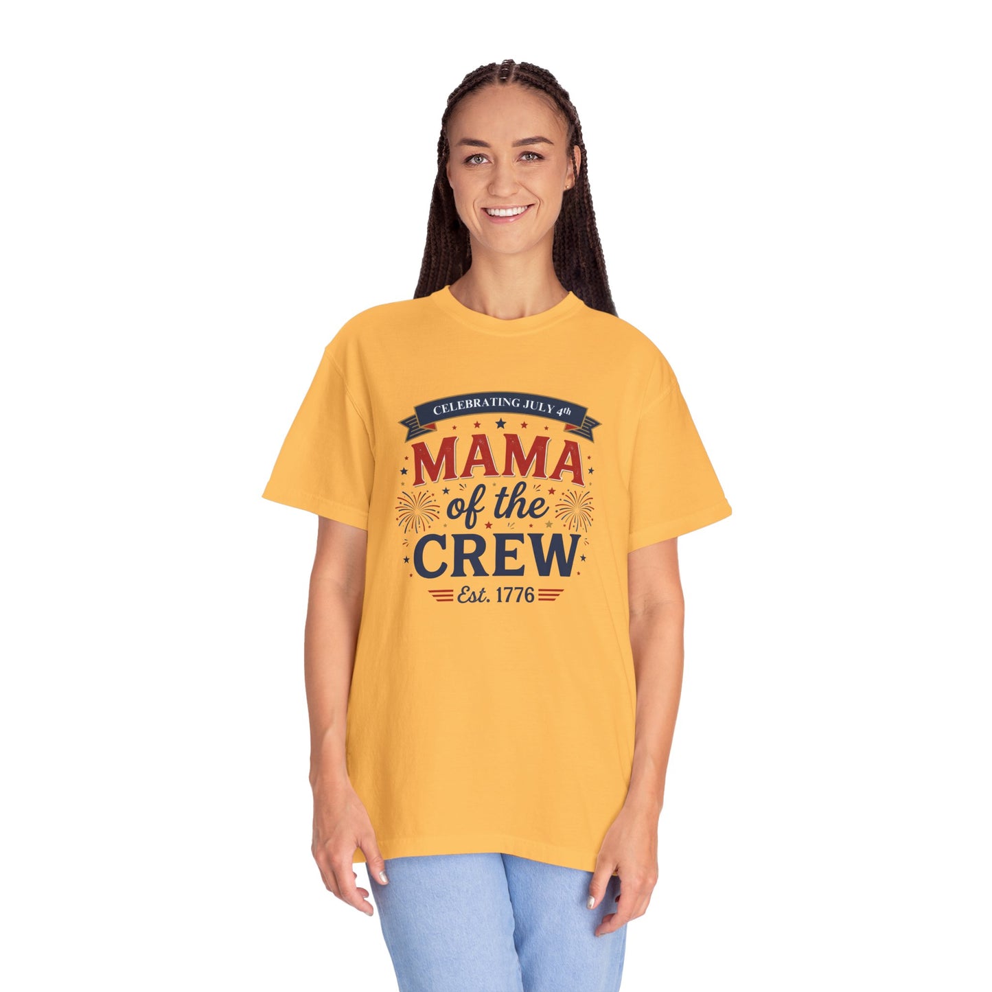 Mama of the Crew T-Shirt — Patriotic 4th of July Tee, Independence Day Shirt