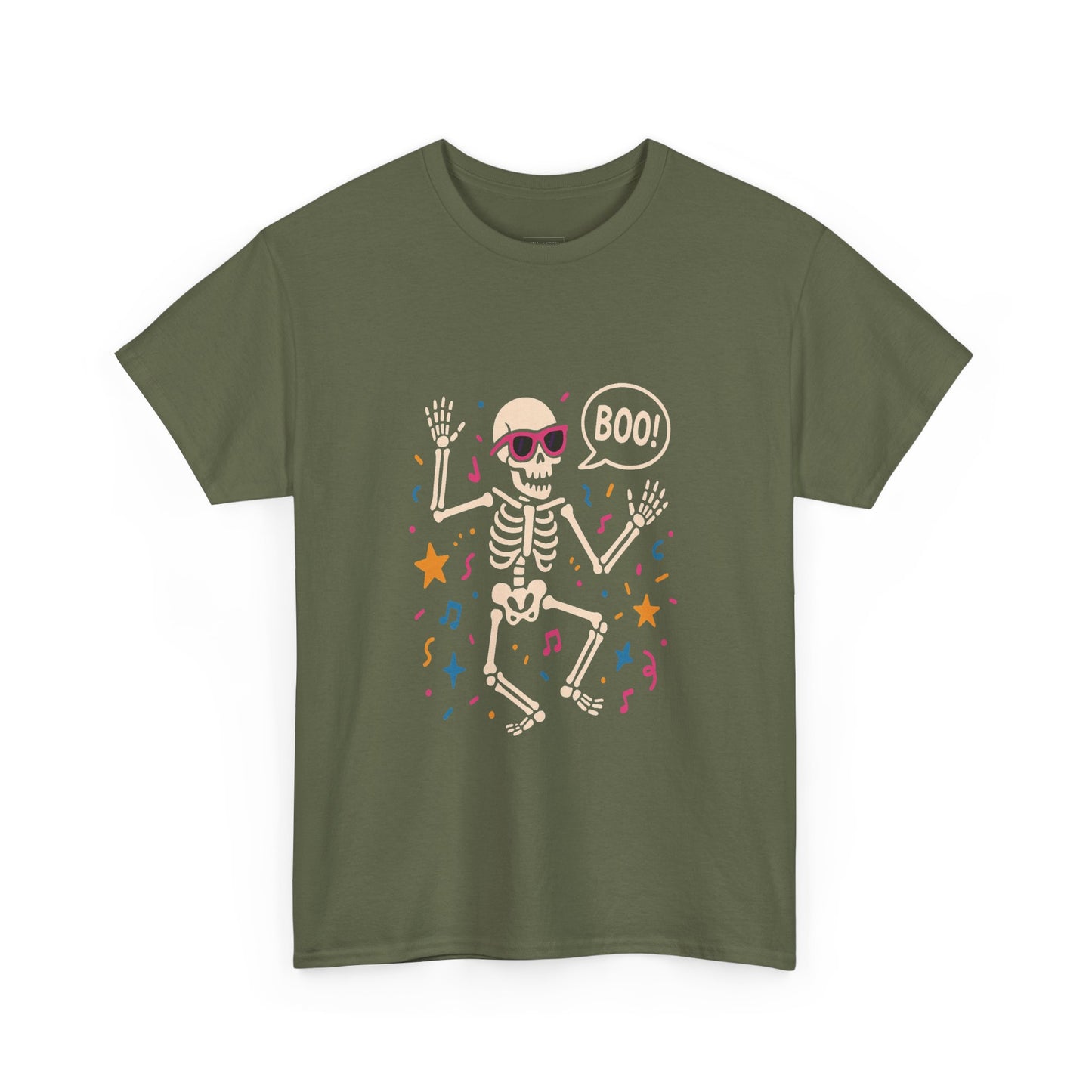 Halloween Skeleton Tee, Unisex Graphic Tee, Spooky Fun Shirt