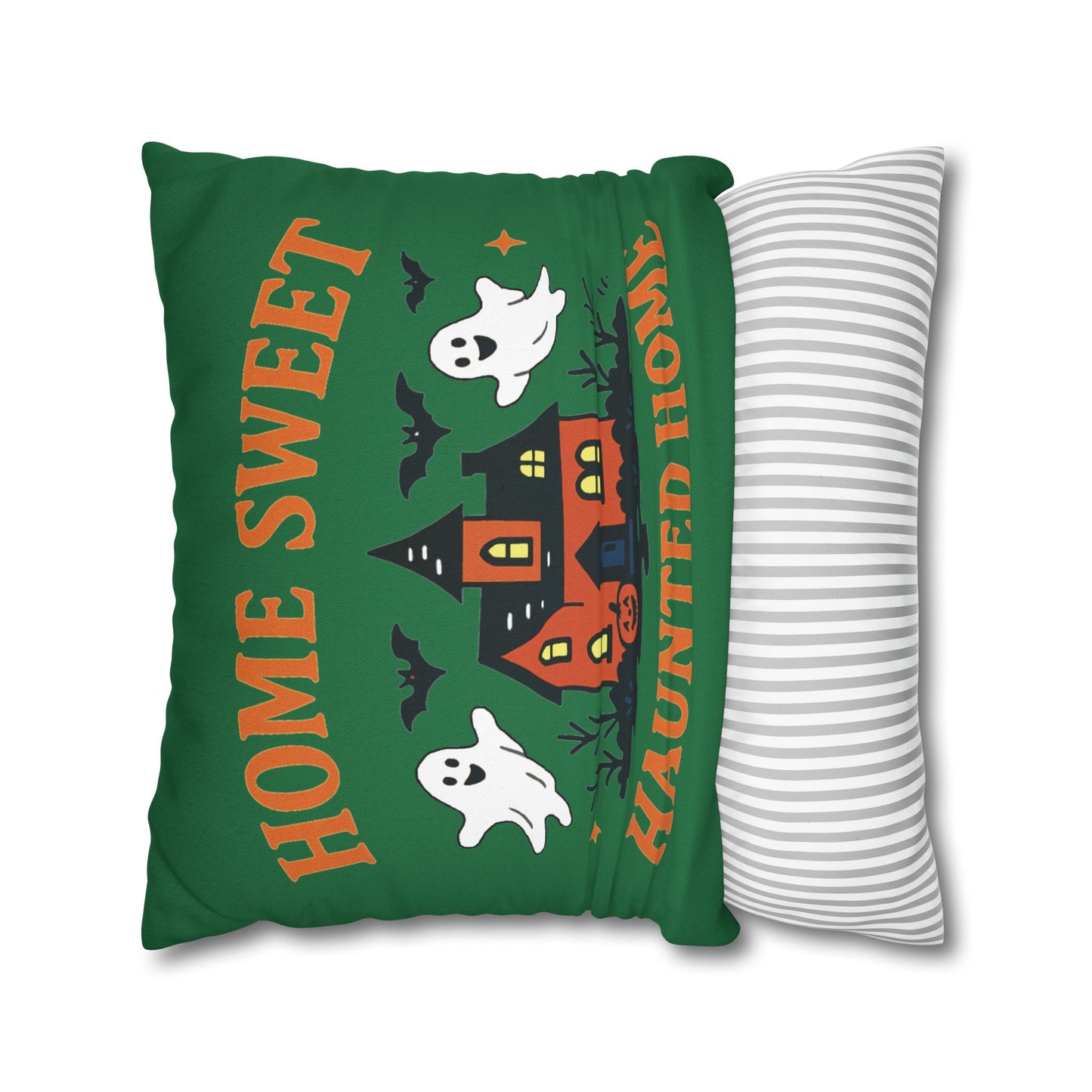 Halloween-Themed Decorative Pillowcase, Haunted Home Accent