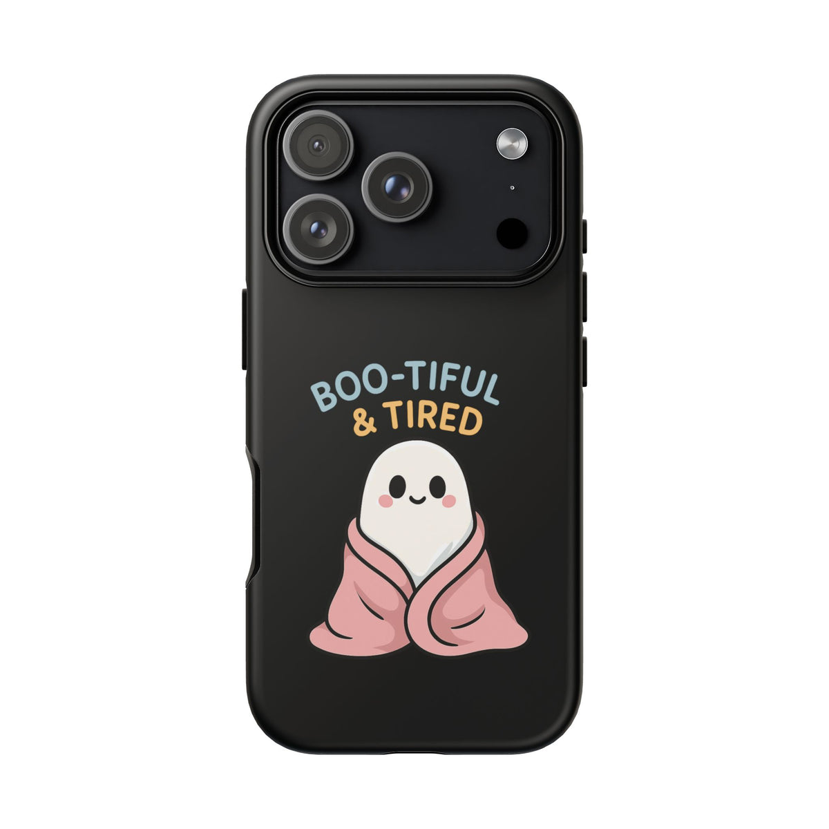 Boo-tiful & Tired Phone Case, Halloween-Themed Design