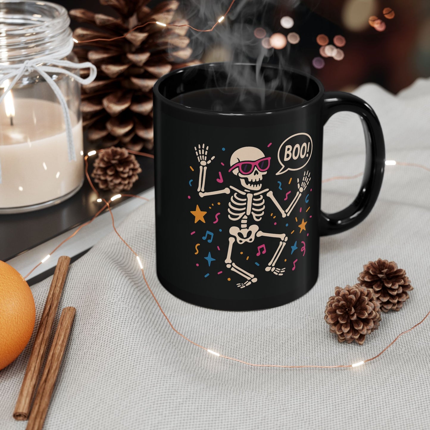 Halloween Skeleton Mug | Spooky Coffee Cup for Halloween Lovers