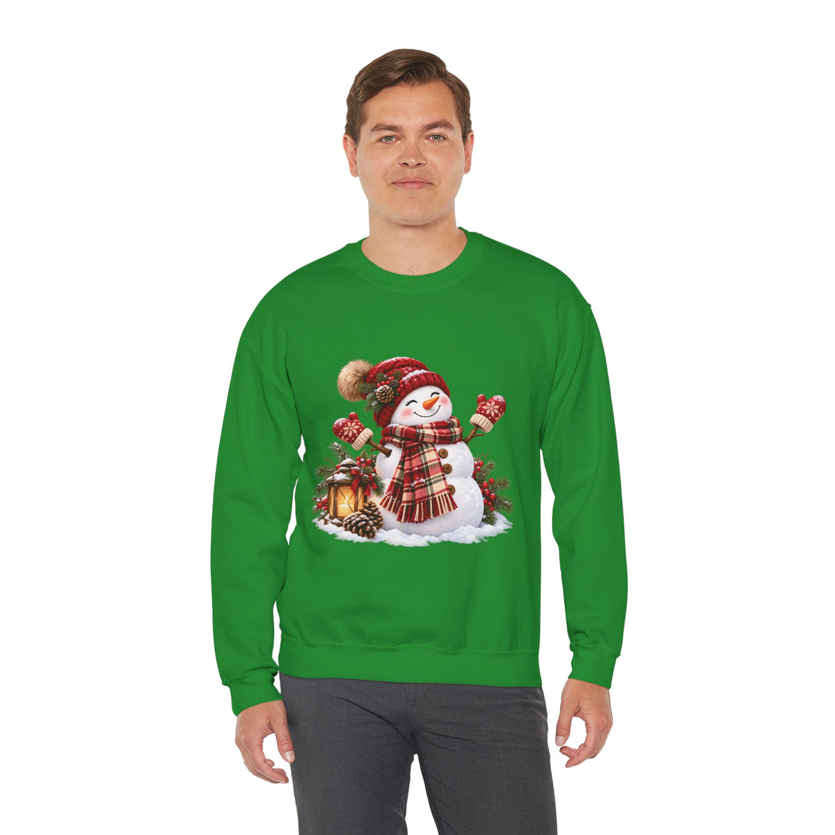 Snowman Holiday Sweatshirt - Cozy Christmas Unisex Sweatshirt