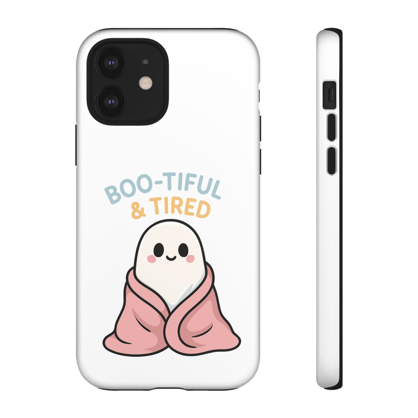Boo-tiful & Tired Phone Case, Halloween-Themed Design