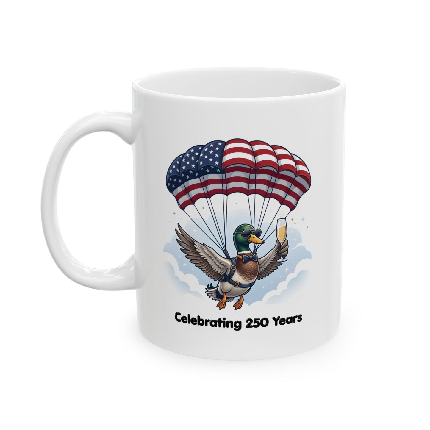 Patriotic Duck Ceramic Mug