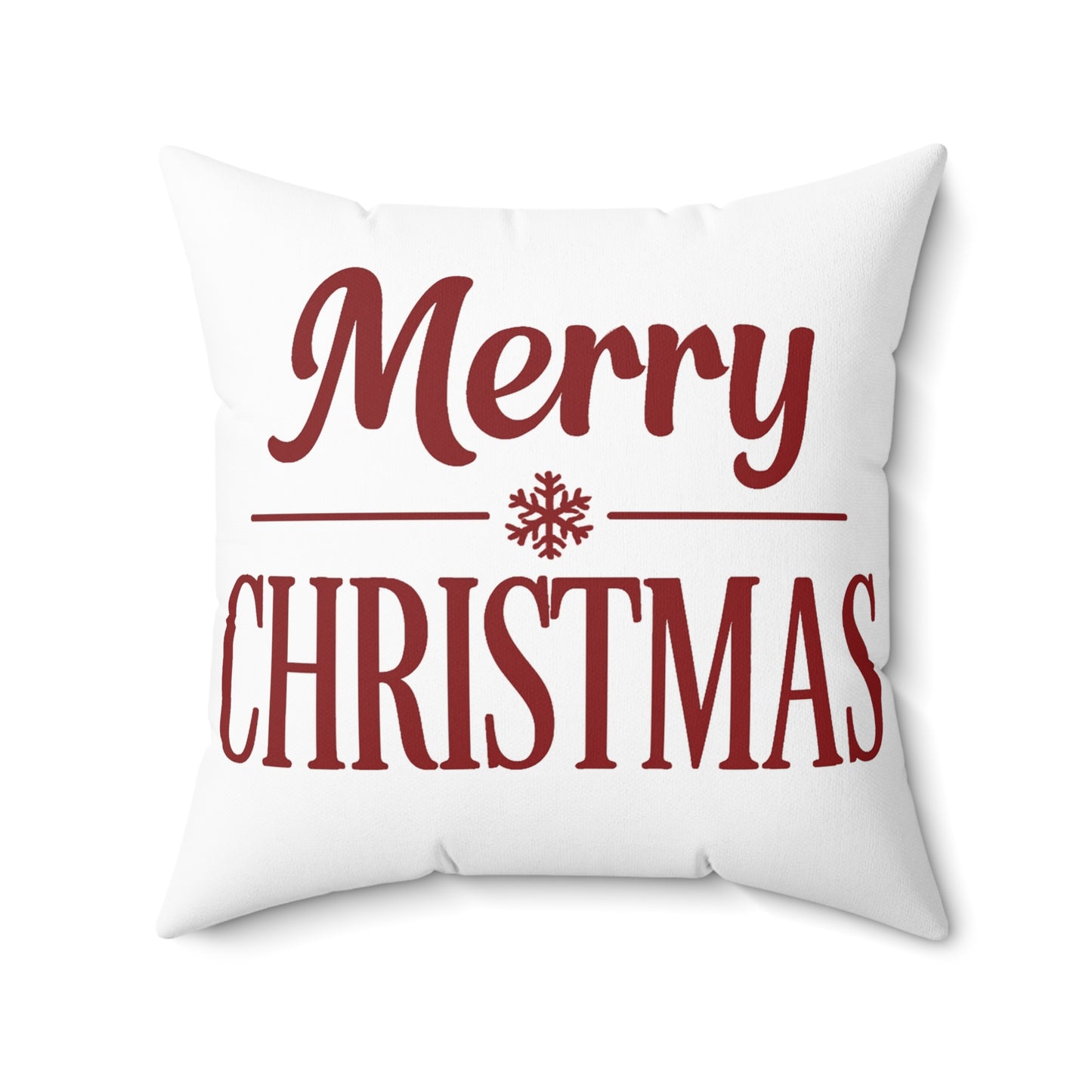 Merry Christmas Decorative Pillow — Festive Holiday Throw Pillow