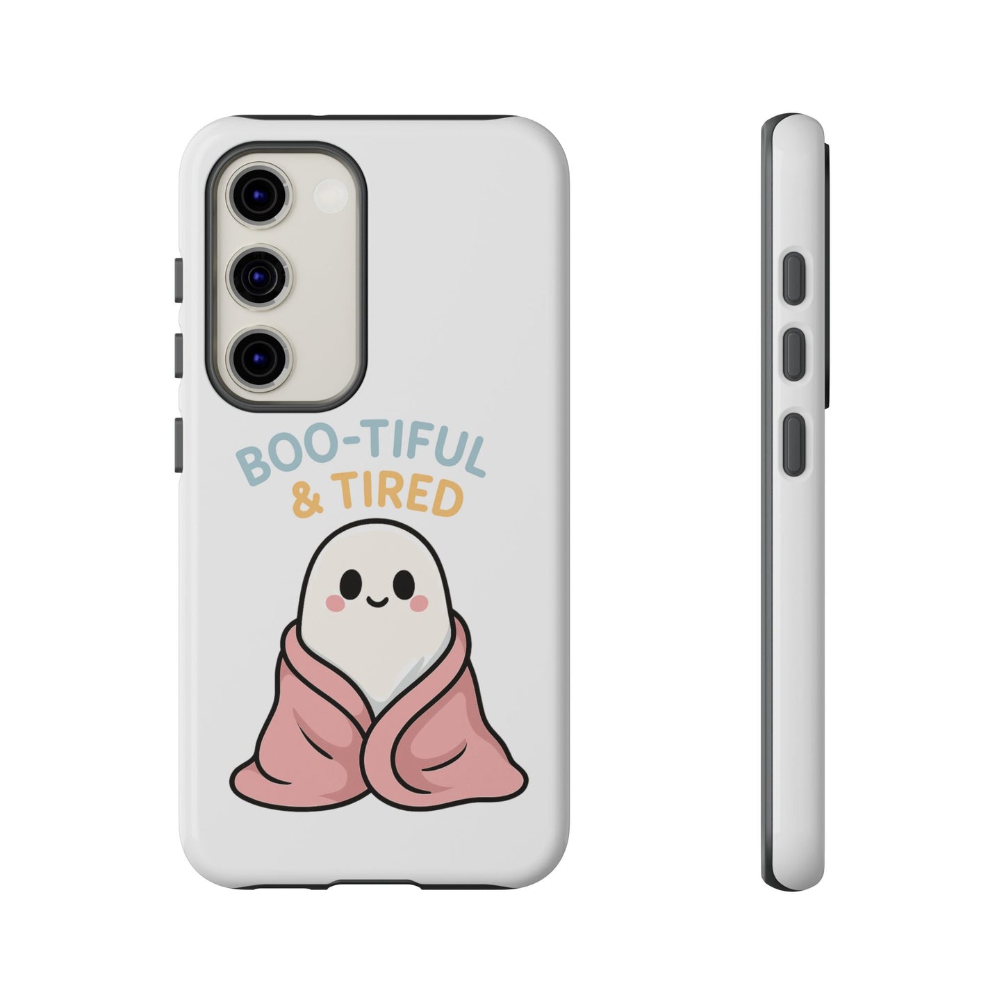 Boo-tiful & Tired Phone Case, Halloween-Themed Design