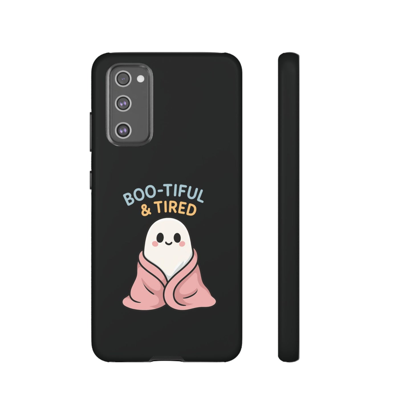 Boo-tiful & Tired Phone Case, Halloween-Themed Design