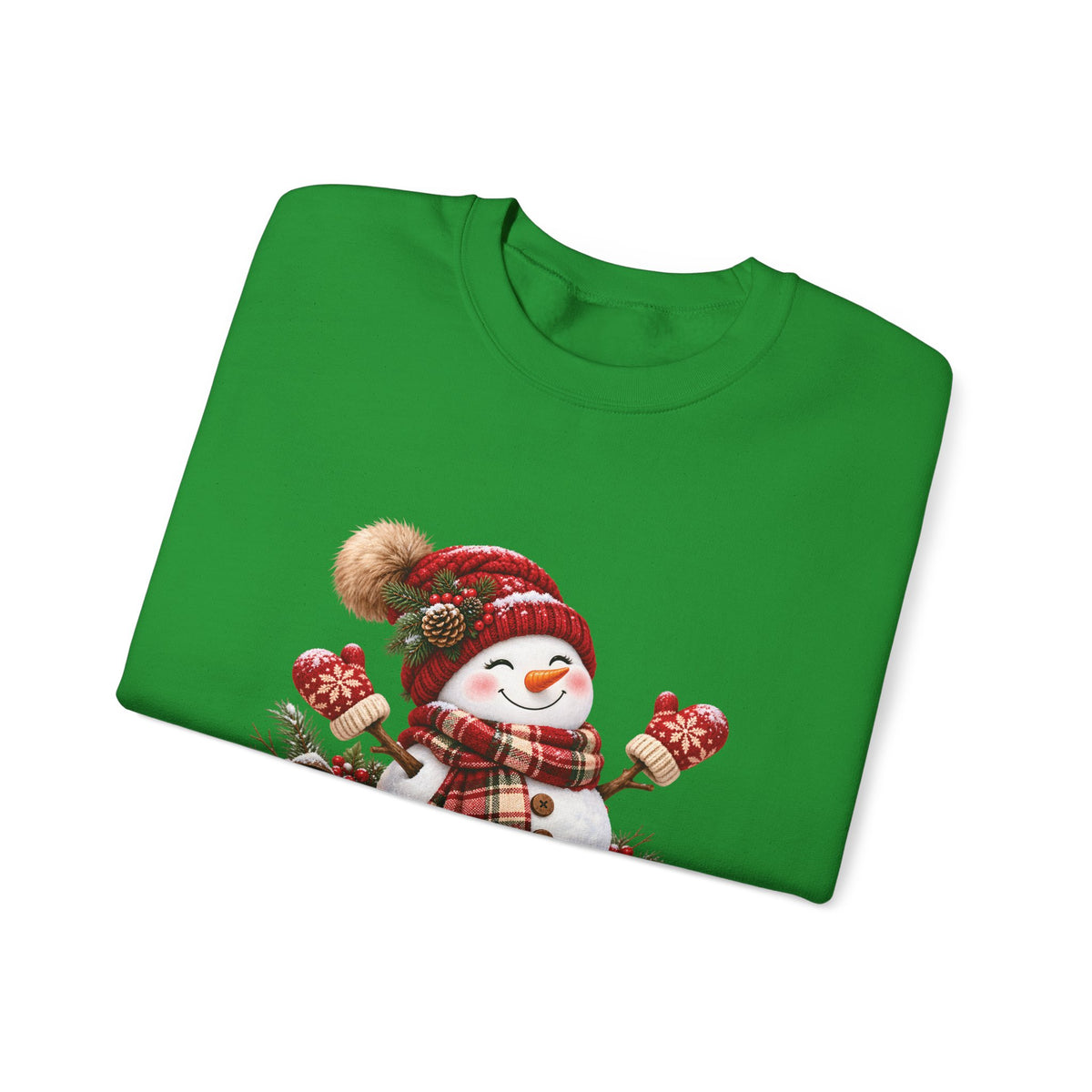 Snowman Holiday Sweatshirt - Cozy Christmas Unisex Sweatshirt