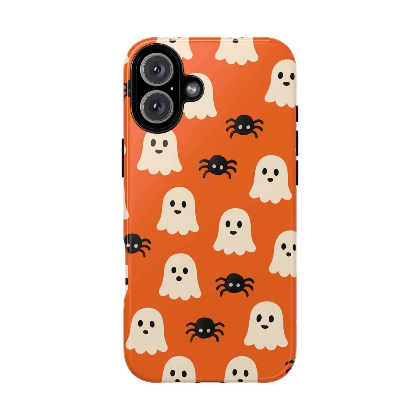 Cute Halloween Phone Case with Ghosts and Spiders, Spooky Gift, Fall Accessory, Unique Halloween Decor, Mobile Protection