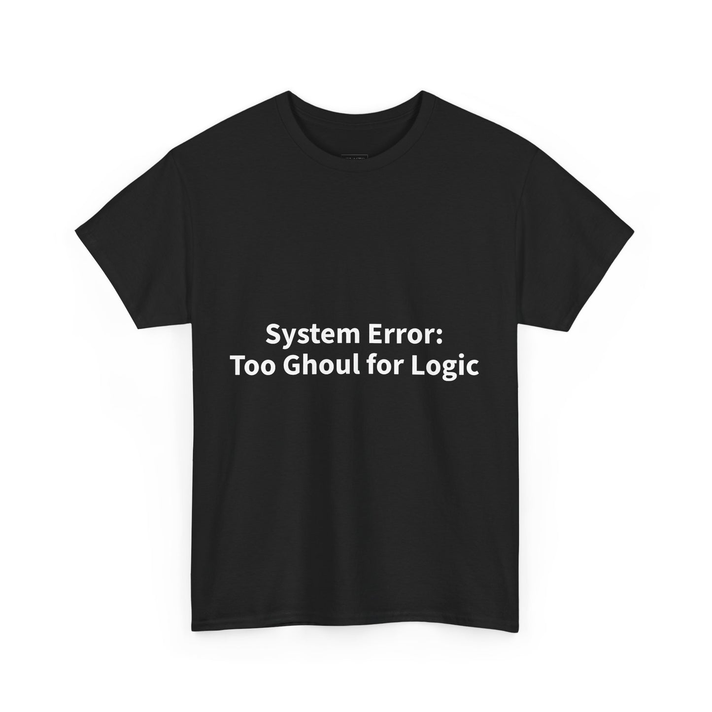 System Error Tee - Unisex Heavy Cotton Shirt, Perfect for Halloween, Geeky Fun