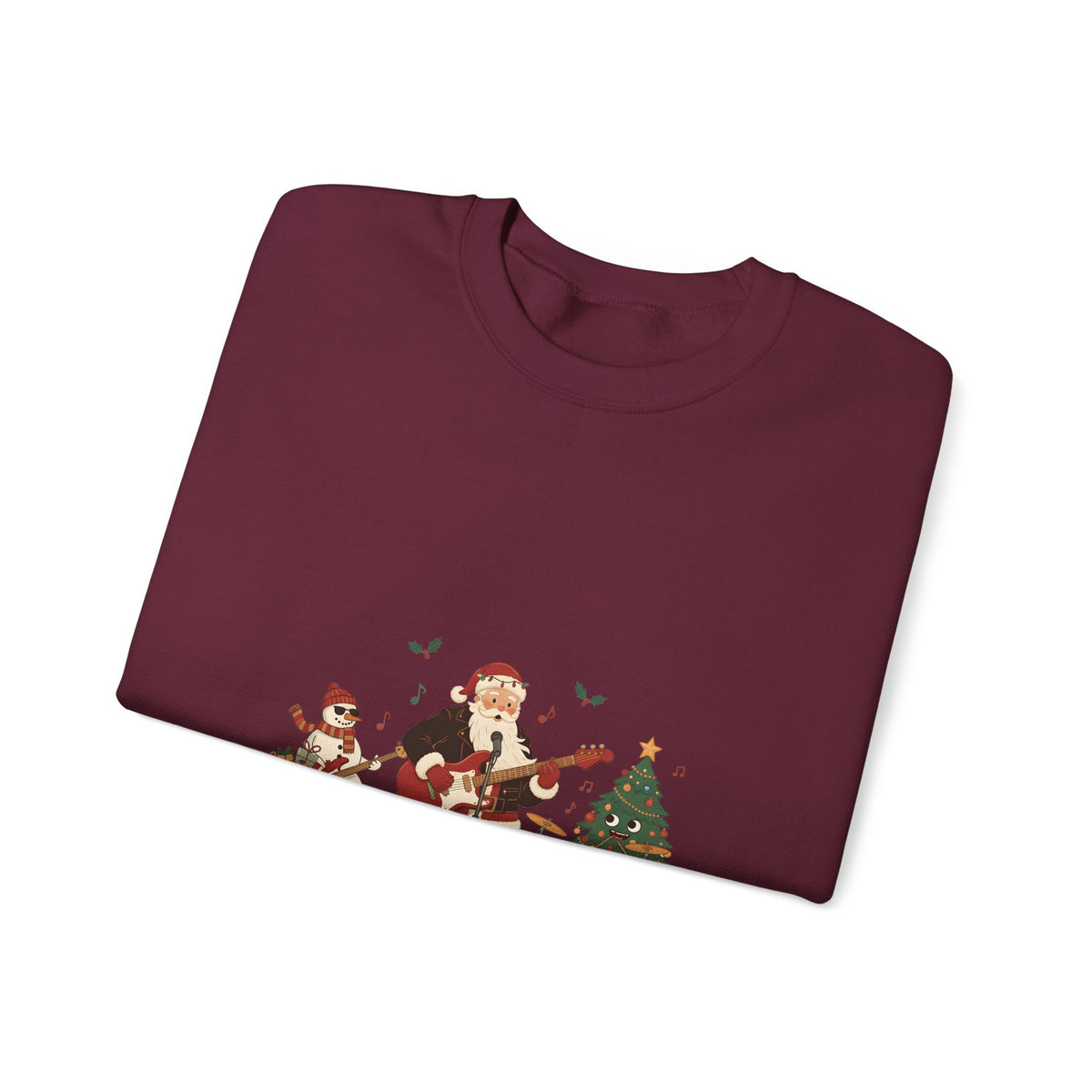 Funny Christmas Sweatshirt – "The Jingle Rockers" Holiday Band Crewneck