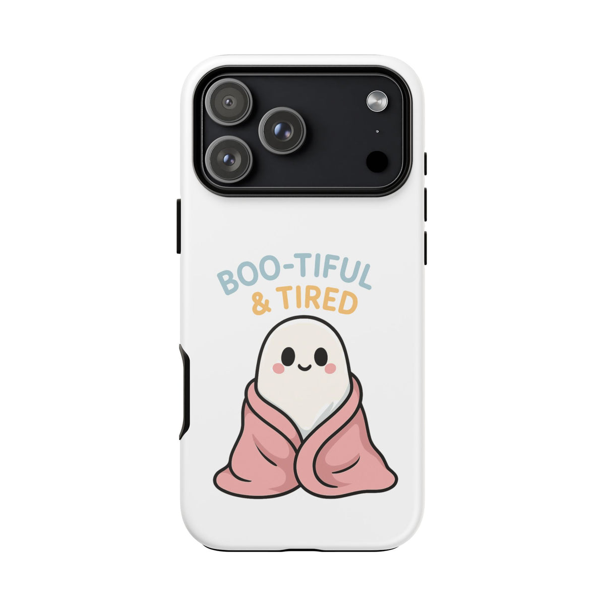 Boo-tiful & Tired Phone Case, Halloween-Themed Design