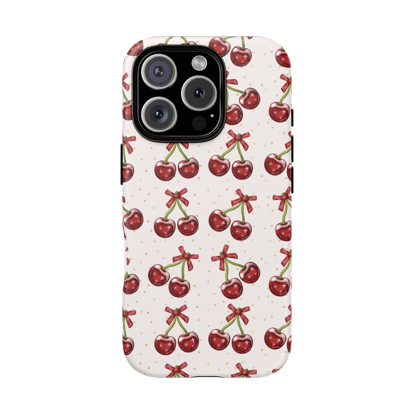 Cherry Pattern Phone Case — Cute Red Cherry Protective Phone Cover