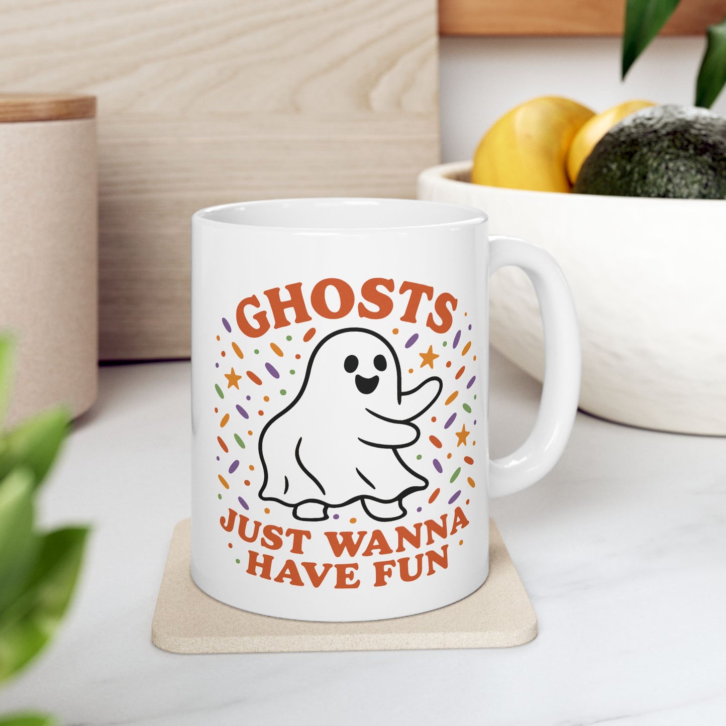 Whimsical Ghost Mug - Perfect for Halloween Fun, Spooky Season Gift