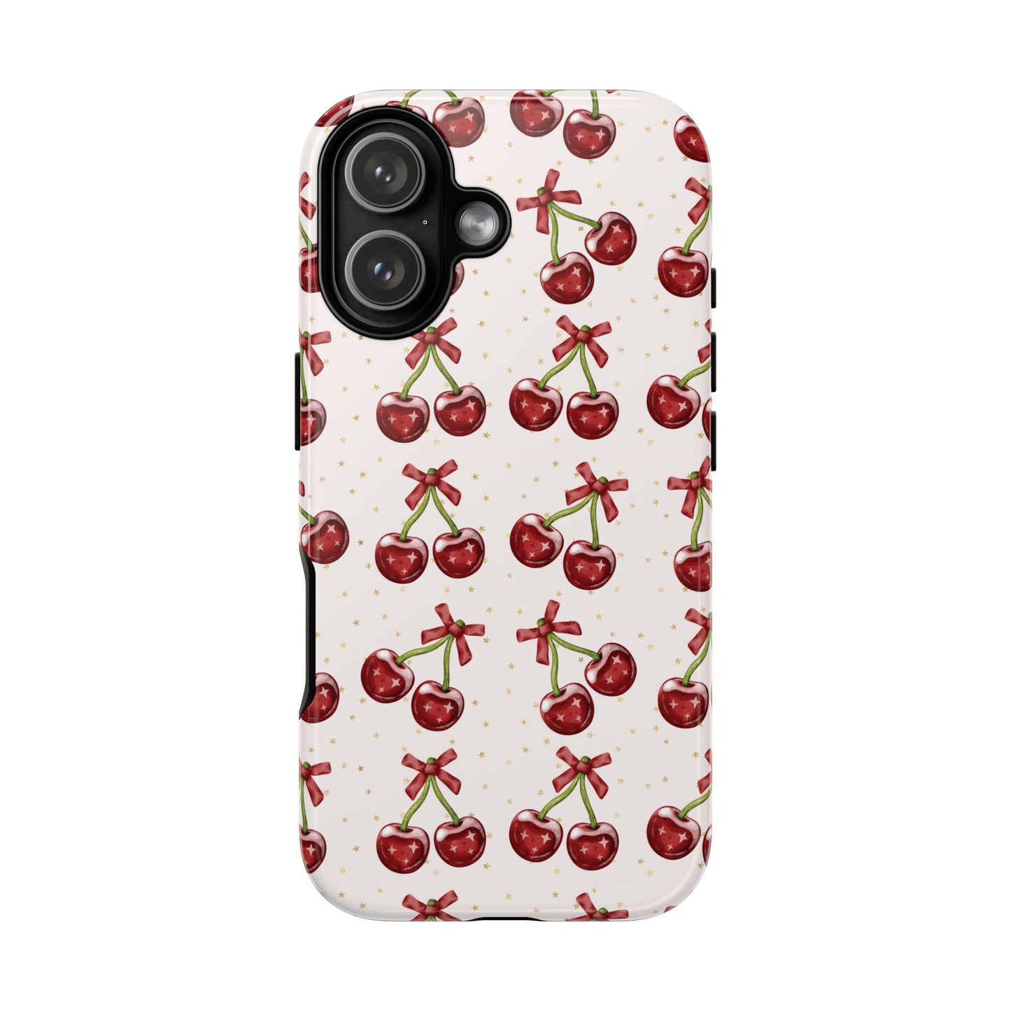 Cherry Pattern Phone Case — Cute Red Cherry Protective Phone Cover