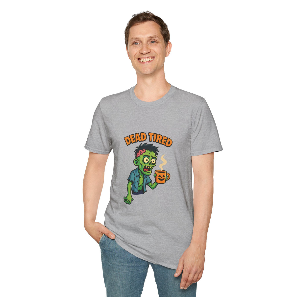 Dead Tired Zombie T-Shirt, Gifts for Halloween