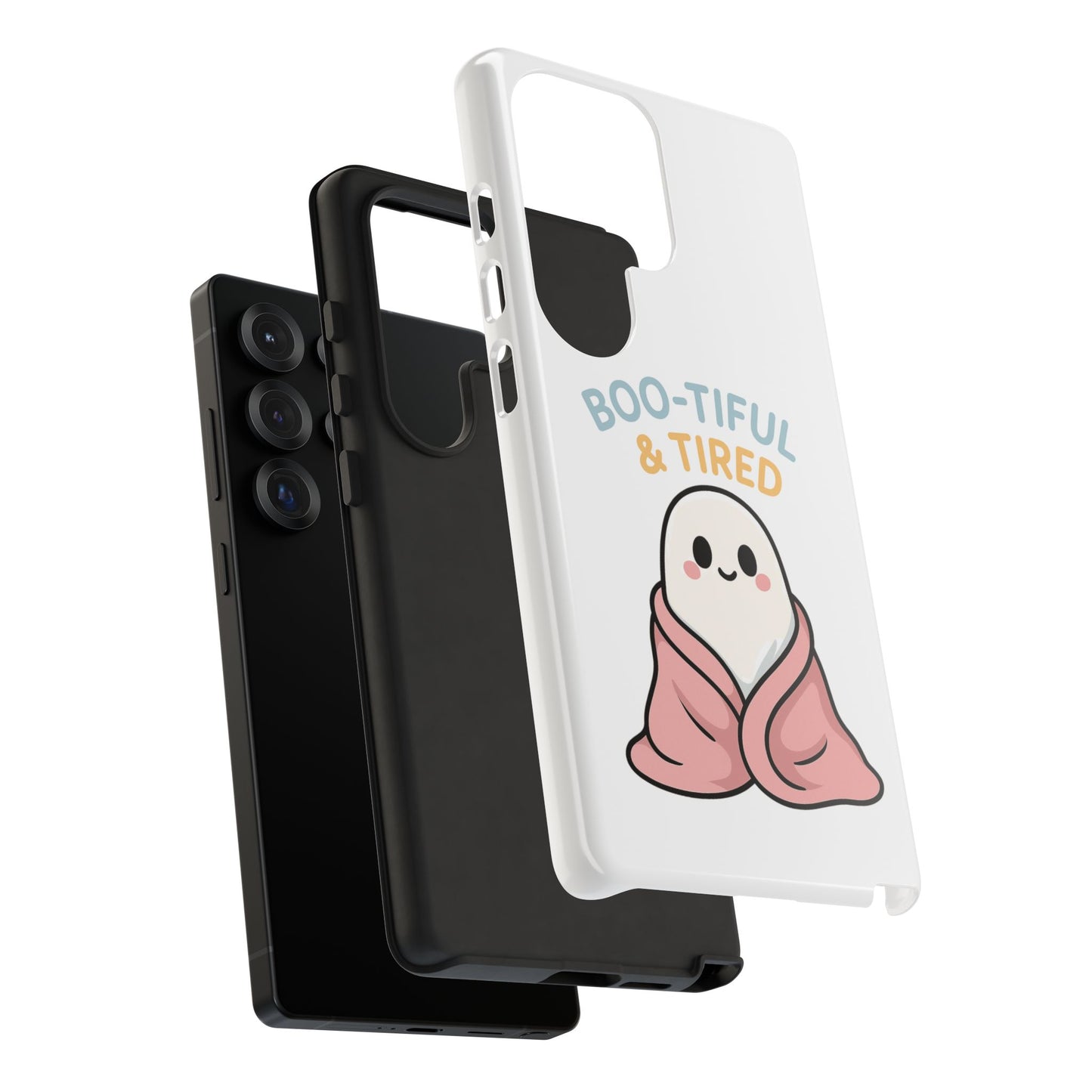 Boo-tiful & Tired Phone Case, Halloween-Themed Design