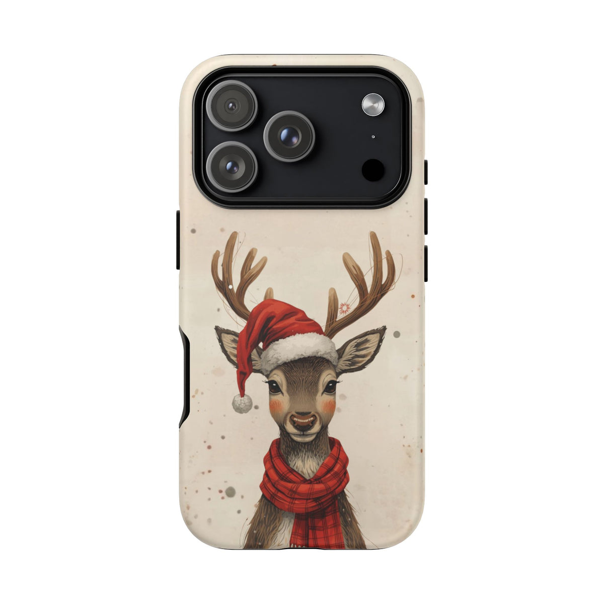 Christmas Reindeer Phone Case, Dual Layer Phone Case for Iphone