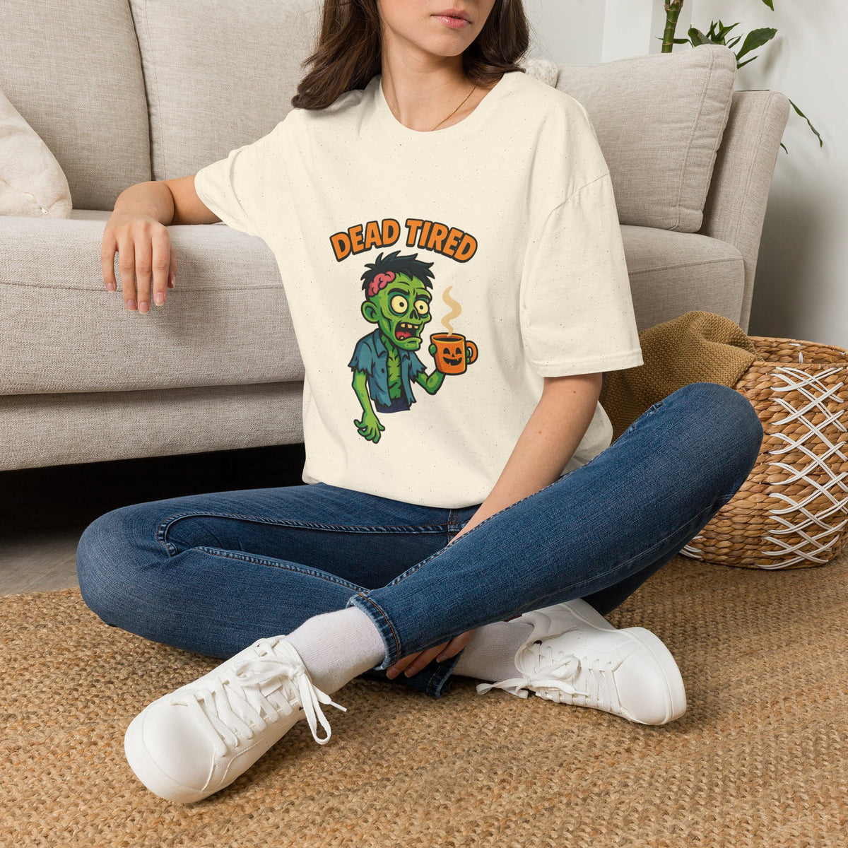 Dead Tired Zombie T-Shirt, Gifts for Halloween