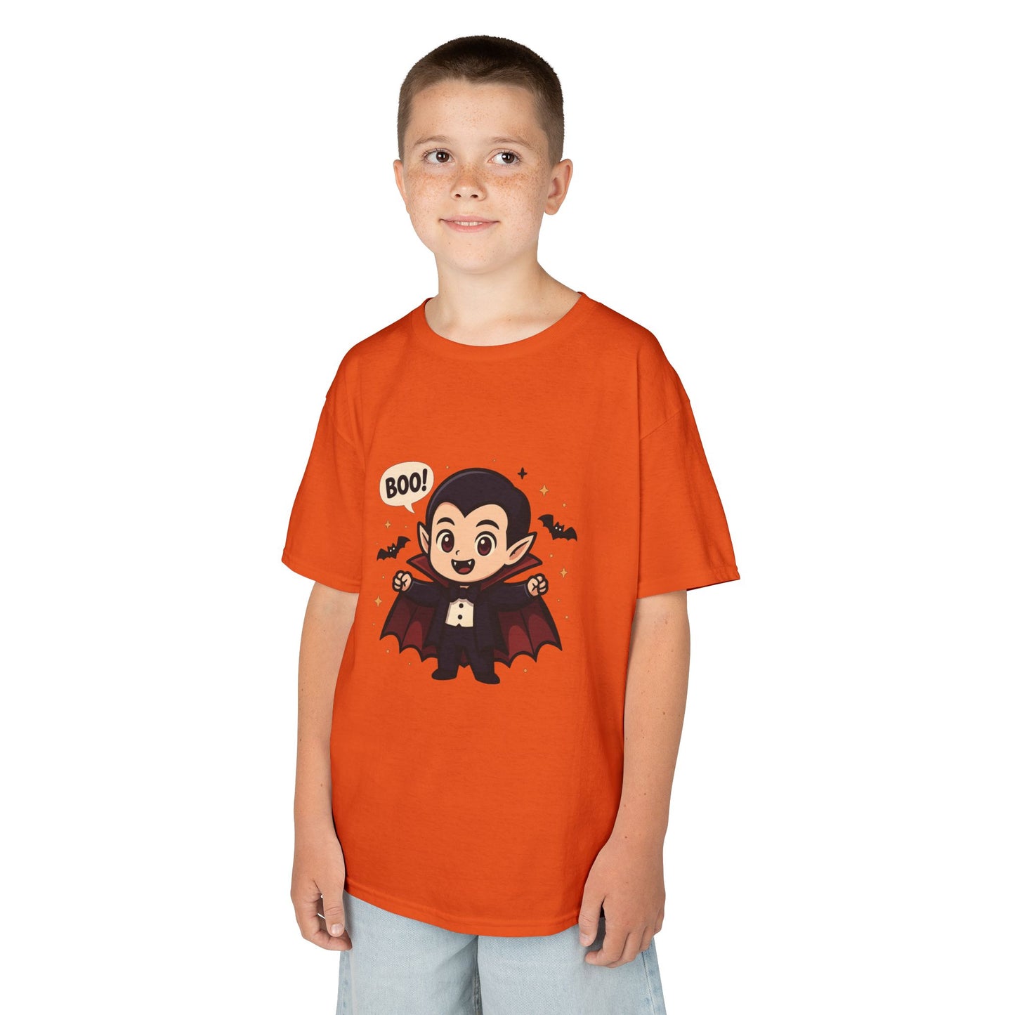 Cute Halloween Kids Tee, Spooky Costume Top, Kids Vampire Shirt, Halloween Party Apparel, Boo Design Tee