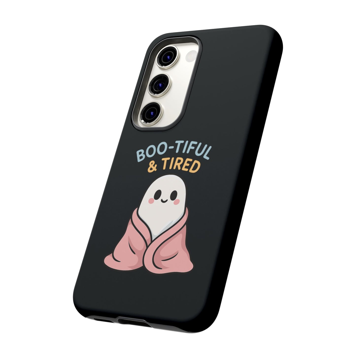 Boo-tiful & Tired Phone Case, Halloween-Themed Design