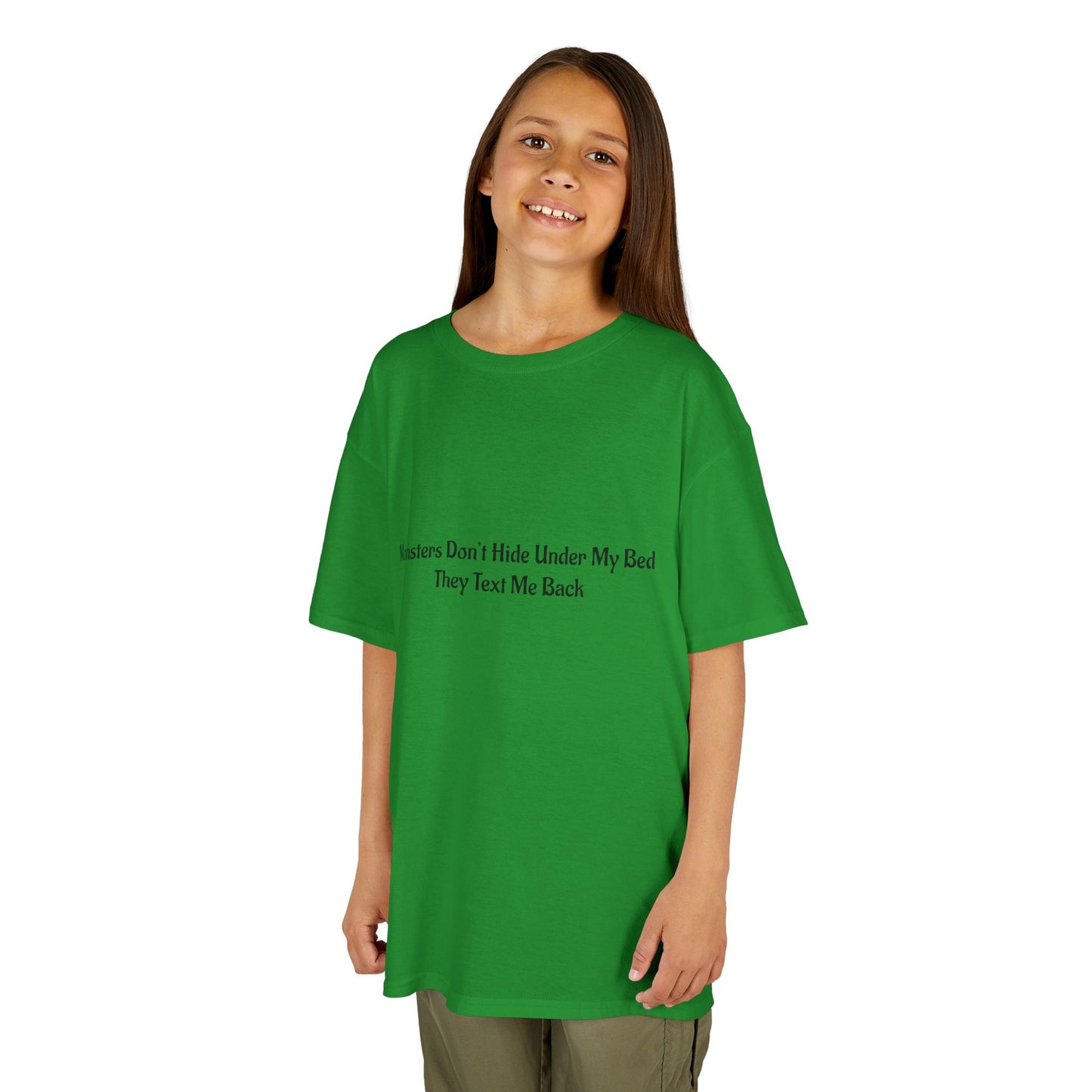 Funny Kids Monster Tee, Kids Heavy Cotton Shirt, Halloween T-Shirt