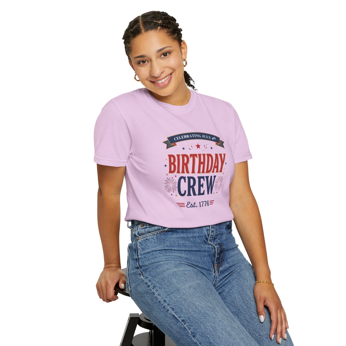 Birthday Crew T-Shirt — Patriotic Celebration Tee, 4th of July Shirt, Independence Day Gift
