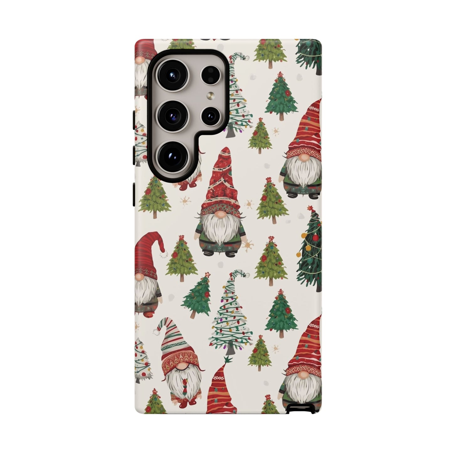 Christmas Gnome Phone Case, Dual Layer Phone Case for Iphone 17, 16, 15, 14, 13, 12, 11 & Samsung